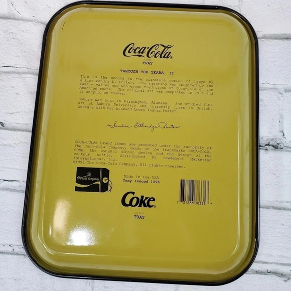 1996 Through the Years, II Large Tin Coca Cola Tray Coca Cola 90s Vintage 66 - Picture 8 of 10